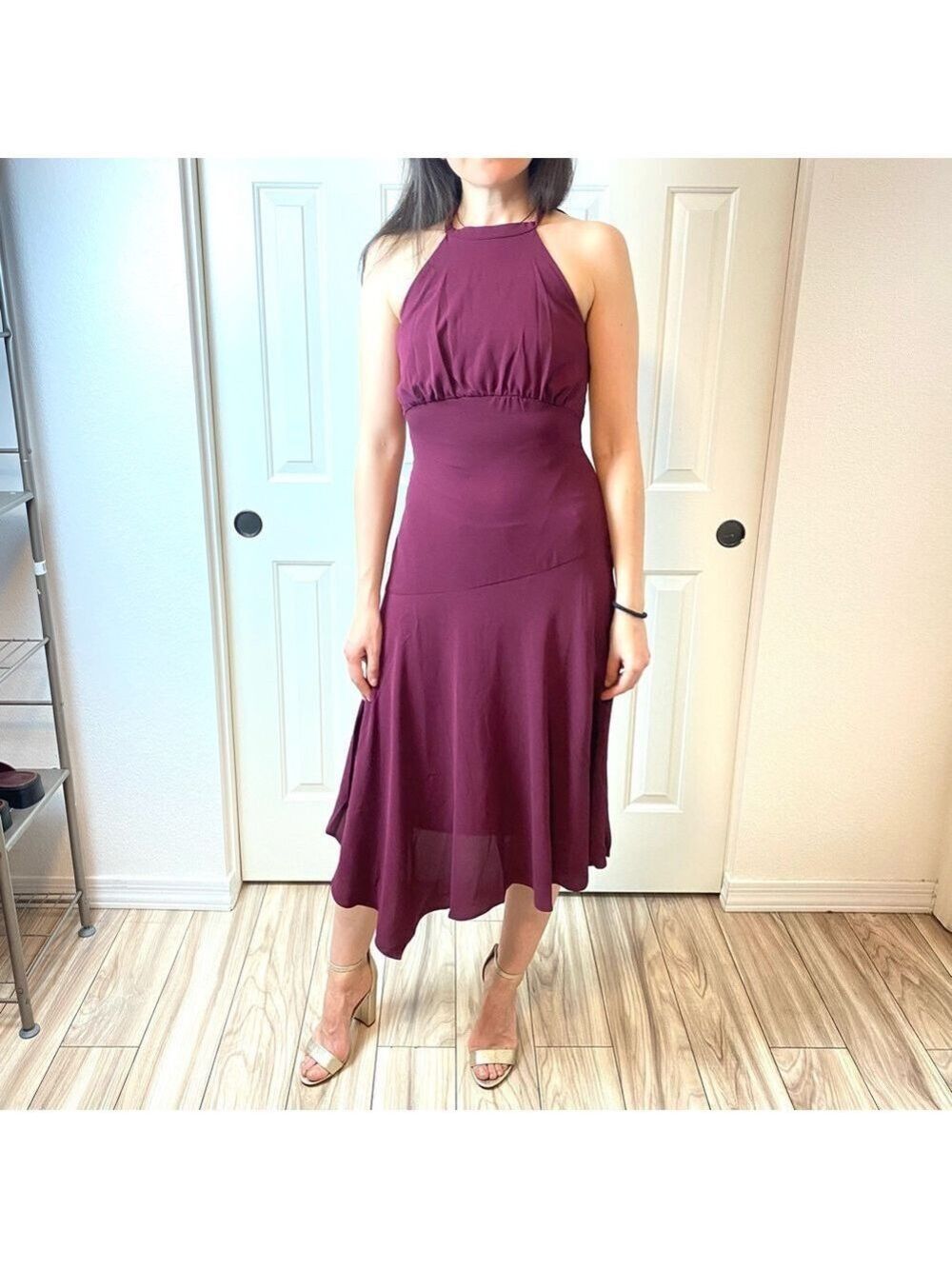 Donna Morgan Women's Maxi Dress in Burgundy